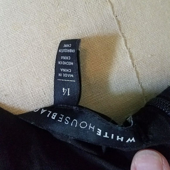 WHBM Maxi Dress in black white graphic print - Picture 6 of 7